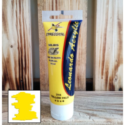 Leonardo Acrylic 75 ml warna Yellow Pale