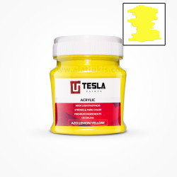 Tesla Acrylic 125 ml warna Azo Lemon Yellow