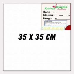 Kanvas span grade standar ukuran 35x35 cm