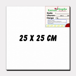 Kanvas span grade premium ukuran 25x25 cm