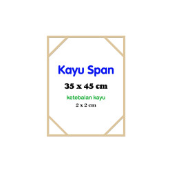 Span Kayu Ukuran 35x45 cm