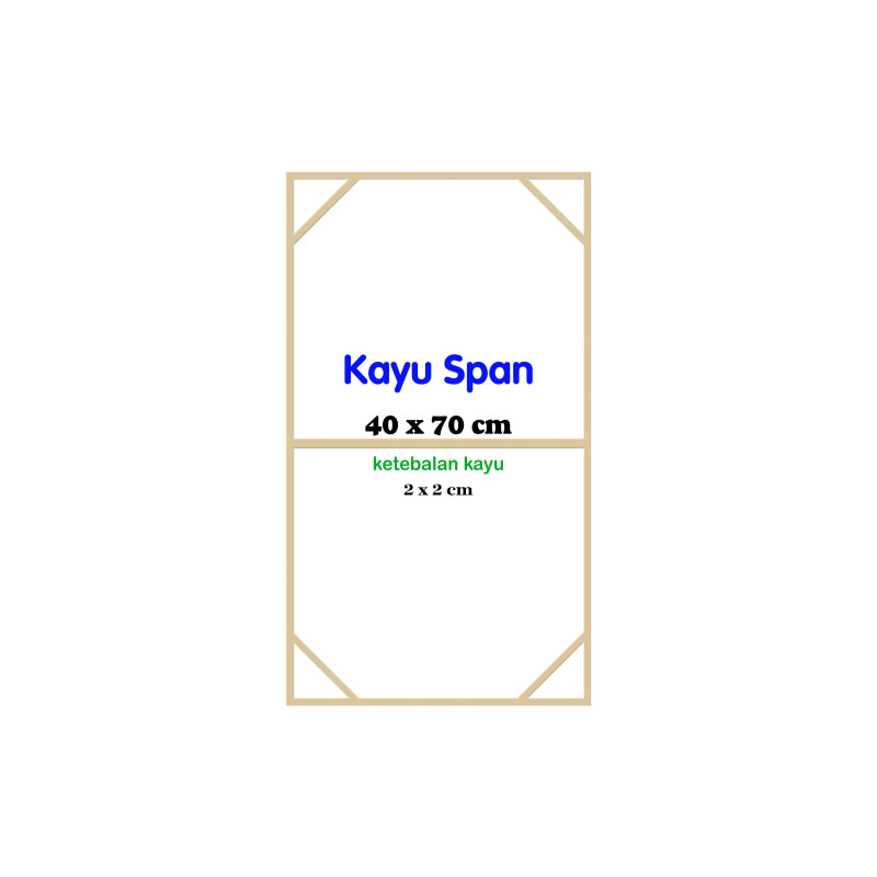Span Kayu Ukuran 40x70 cm