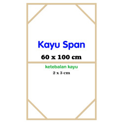 Span Kayu Ukuran 60x100 cm