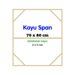 Span Kayu Ukuran 70x80 cm