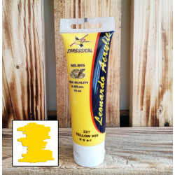 Leonardo Acrylic 75 ml warna Yellow Mid